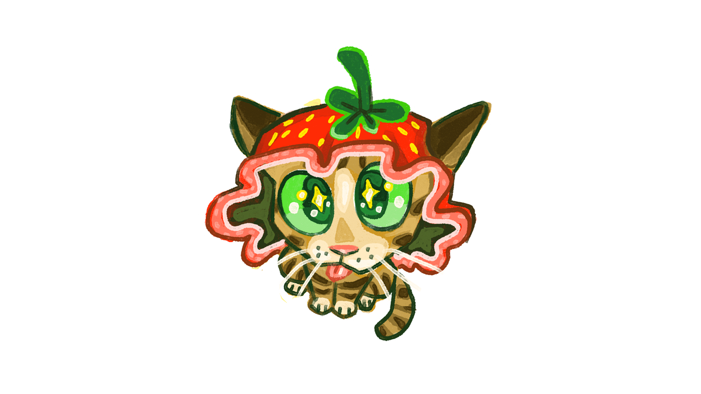Sticker kiwi fraise