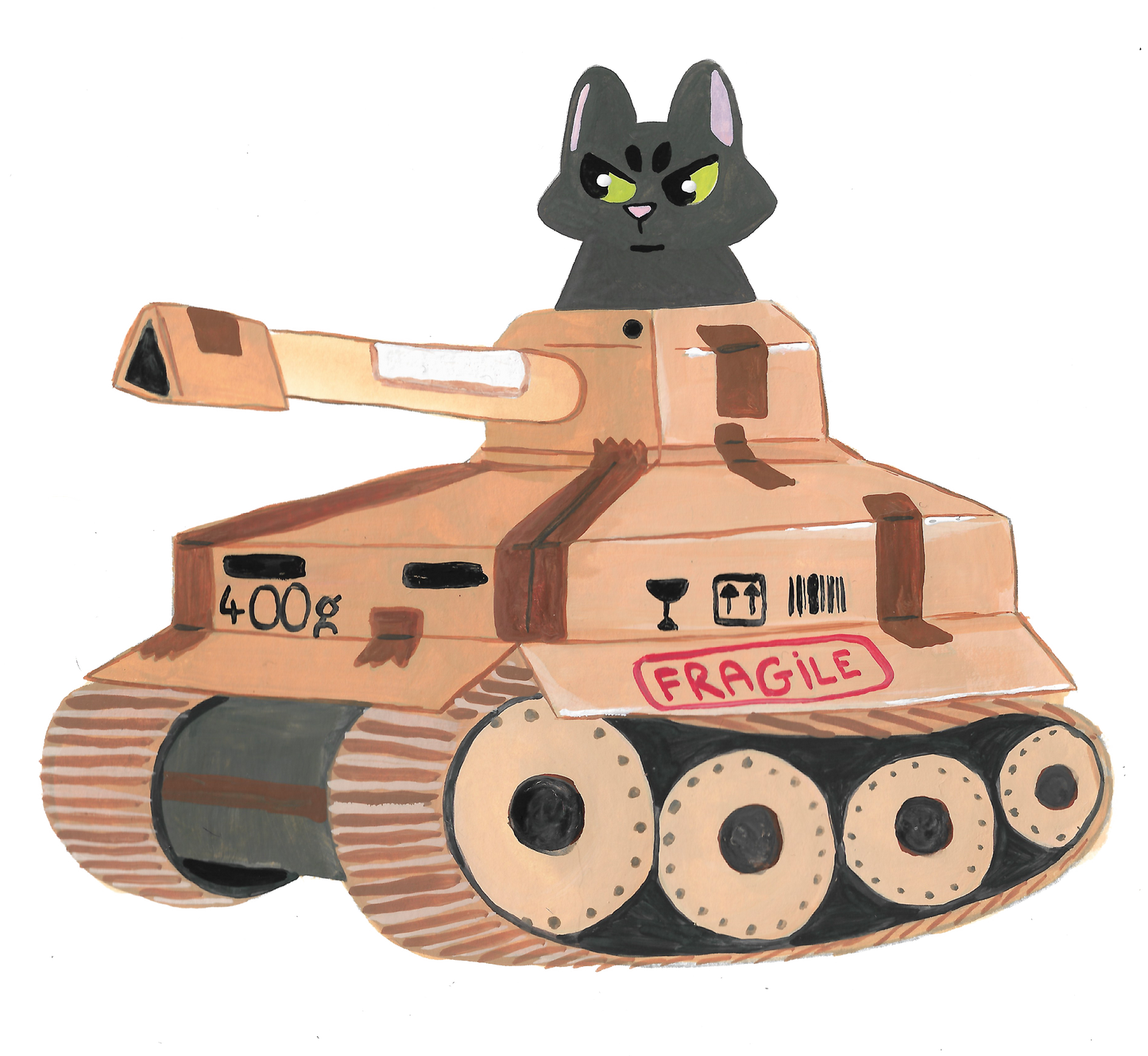 Sticker Panzer Kat