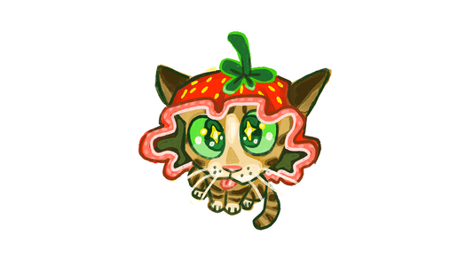 Sticker kiwi fraise