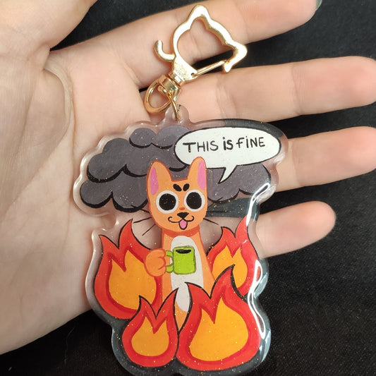 Porte clef This is fine