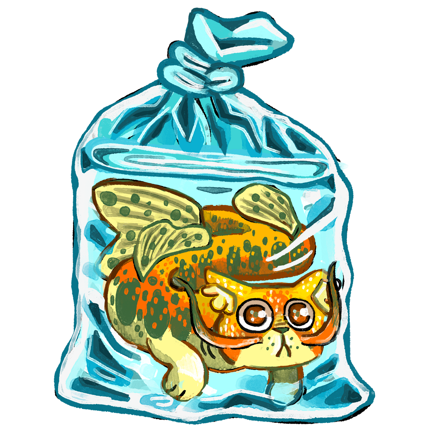 Sticker poisson chat