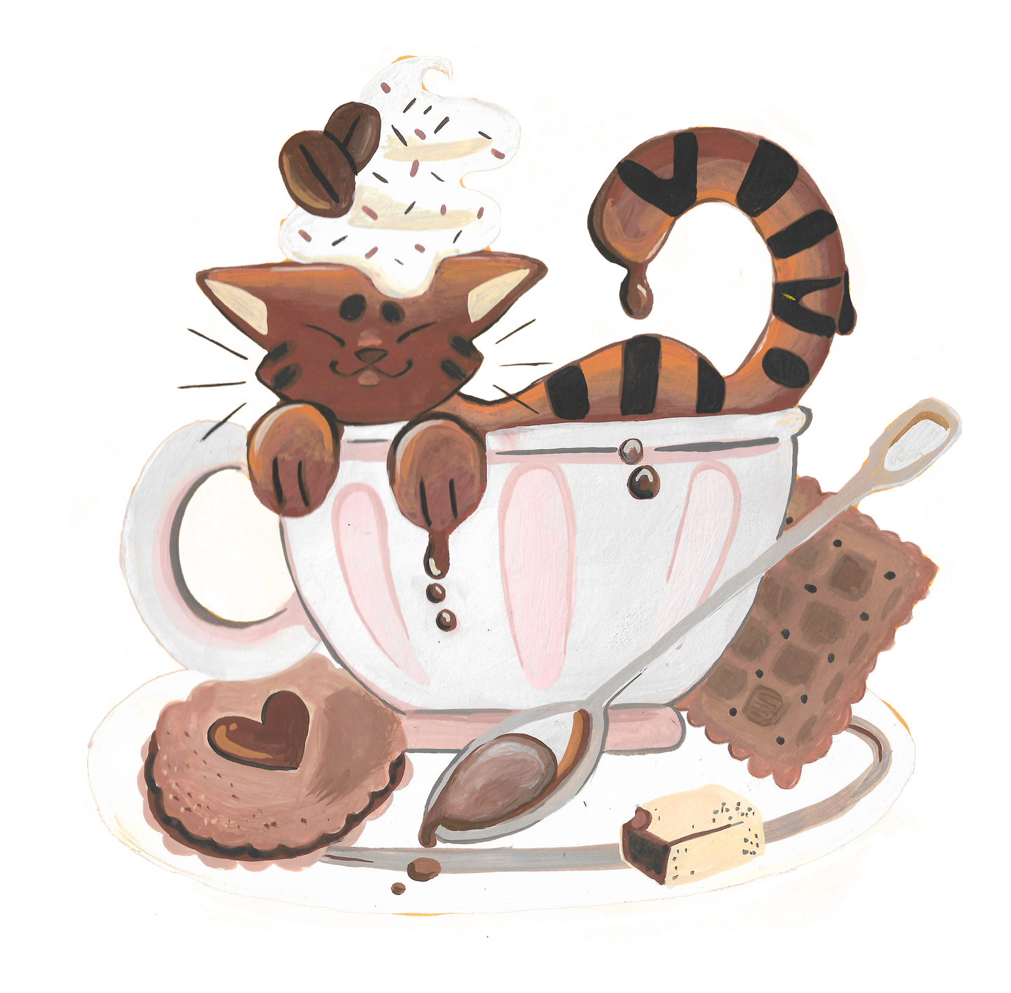 Sticker Cat-pucino